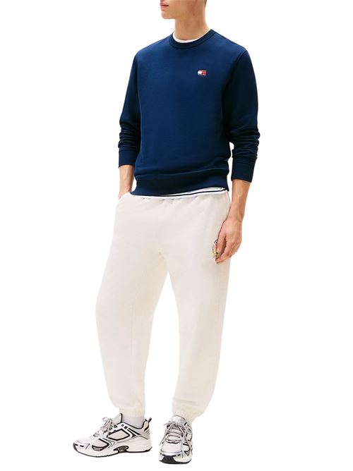 Felpa blu in spugna di cotone Tommy Jeans | DM0DM20660C1G
